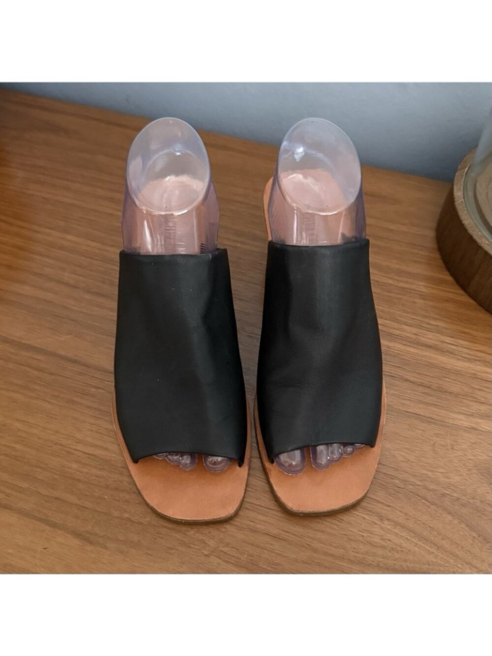 Rachel Comey Lyell Leather Wedge Slide Sandals - Picture 3 of 10